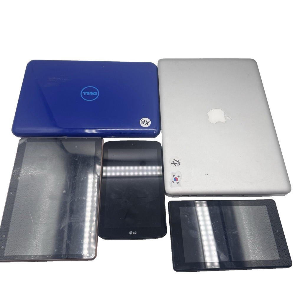 Lot of 5 Apple MacBook Pro A1278 Dell Inspiron 3147 LG Tablets Parts Repair